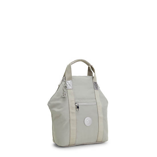 Kipling Art Tote Backpack Laptop Bags Almost Grey | CA 1626PJ